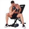 Adjustable Weight Bench; Foldable Strength Training Bench for Full Body Workout; Exercise Bench for Home Gym - default