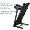 Multi-Functional Folding Treadmill for Home Gym Exercise Electric Treadmill with 15% Incline Treadmill - as Pic