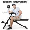 Multi-Functional Adjustable Weight Bench Strength Workout Body Exercise - Black