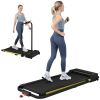 Treadmill-Walking Pad-Under Desk Treadmill 0.6-7.6MPH 2.5HP 2 in 1 Folding Treadmill-Treadmills for Home and Office - as Pic
