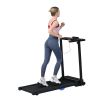 Electric Treadmill Foldable Exercise Walking Machince for Home/Office LCD Display, Peak 2.5HP, 0.6-7.6MPH, Compact Folding Easy Assembly 12 Preset Pro