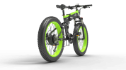 Bezior X1500 Full Suspension 1500W Motor 48V 26inch Wheel Foldable Electric Bike - black