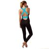Women  Sports YOGA Workout Gym Fitness Jumpsuit - Blue - XXL
