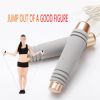 Adjustable TPU Wire Rope with Bearing Weighted Jump Rope for Handle Comfortable Foam Handle Skipping Rope for Workout and Fitness Training - gray