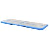 Inflatable Gymnastics Mat with Pump 315"x39.4"x3.9" PVC Blue - Blue