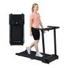 Electric Treadmill Foldable Exercise Walking Machince for Home/Office LCD Display, Peak 2.5HP, 0.6-7.6MPH, Compact Folding Easy Assembly 12 Preset Pro