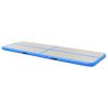 Inflatable Gymnastics Mat with Pump 275.6"x39.4"x3.9" PVC Blue - Blue