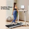 Under Desk Treadmill , Walking Treadmill 2 in 1 for Walking , Quiet and Powerful, Installation-Free - as Pic