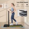Treadmill-Walking Pad-Under Desk Treadmill 0.6-7.6MPH 2.5HP 2 in 1 Folding Treadmill-Treadmills for Home and Office - as Pic